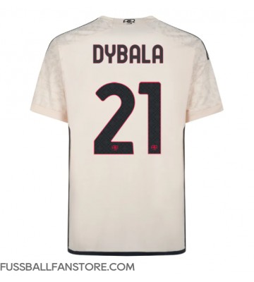 AS Roma Paulo Dybala #21 Replik Auswärtstrikot 2023-24 Kurzarm